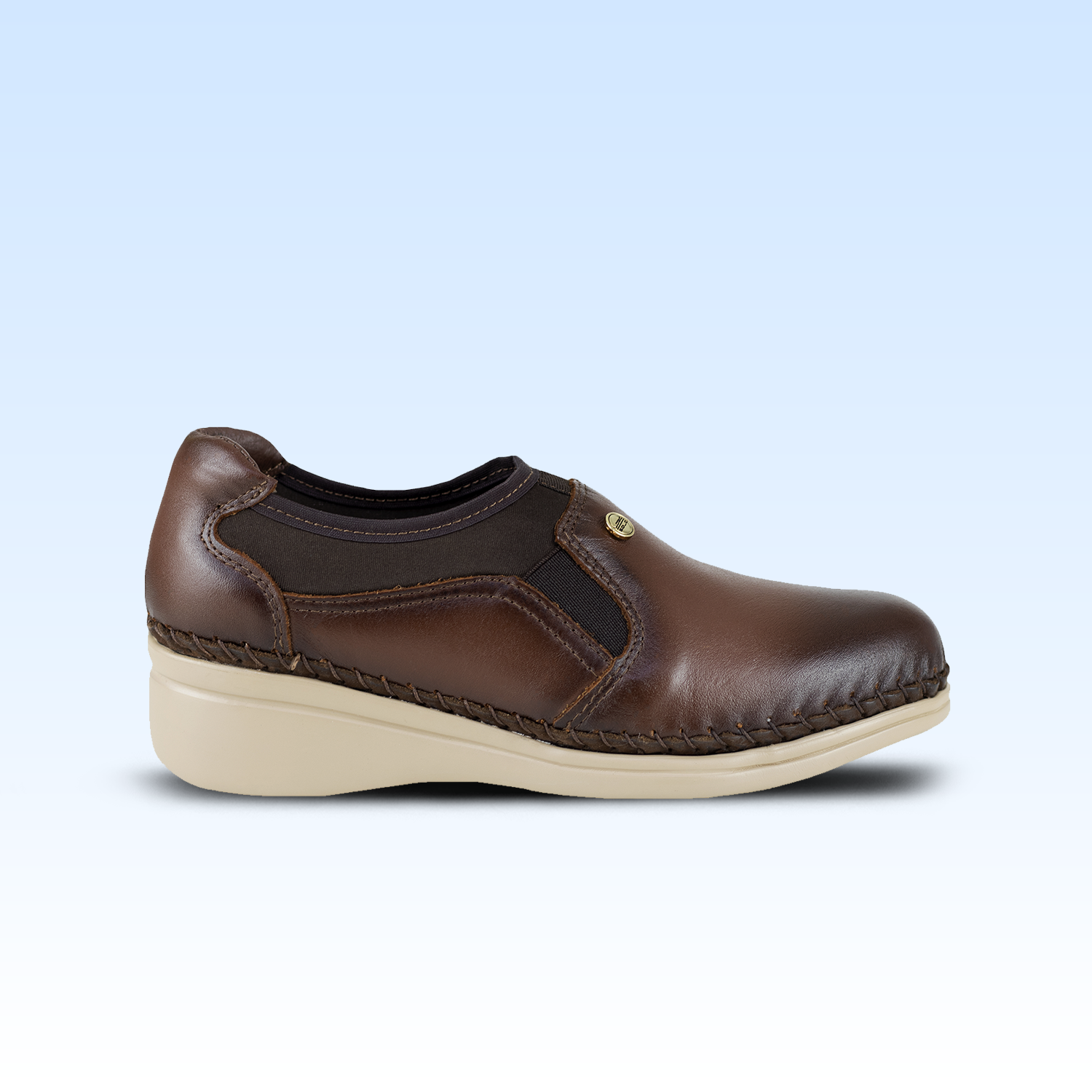 Zapato de Tacón Dama Lobo Solo Jessi 4716 Algodón Caoba