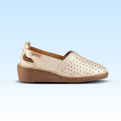 Mocasines Confort Para Dama Lobo Solo 4848 Platino