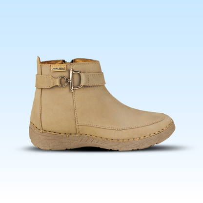 Botín Confort Casual Para Dama Lobo Solo 5697 Taupe
