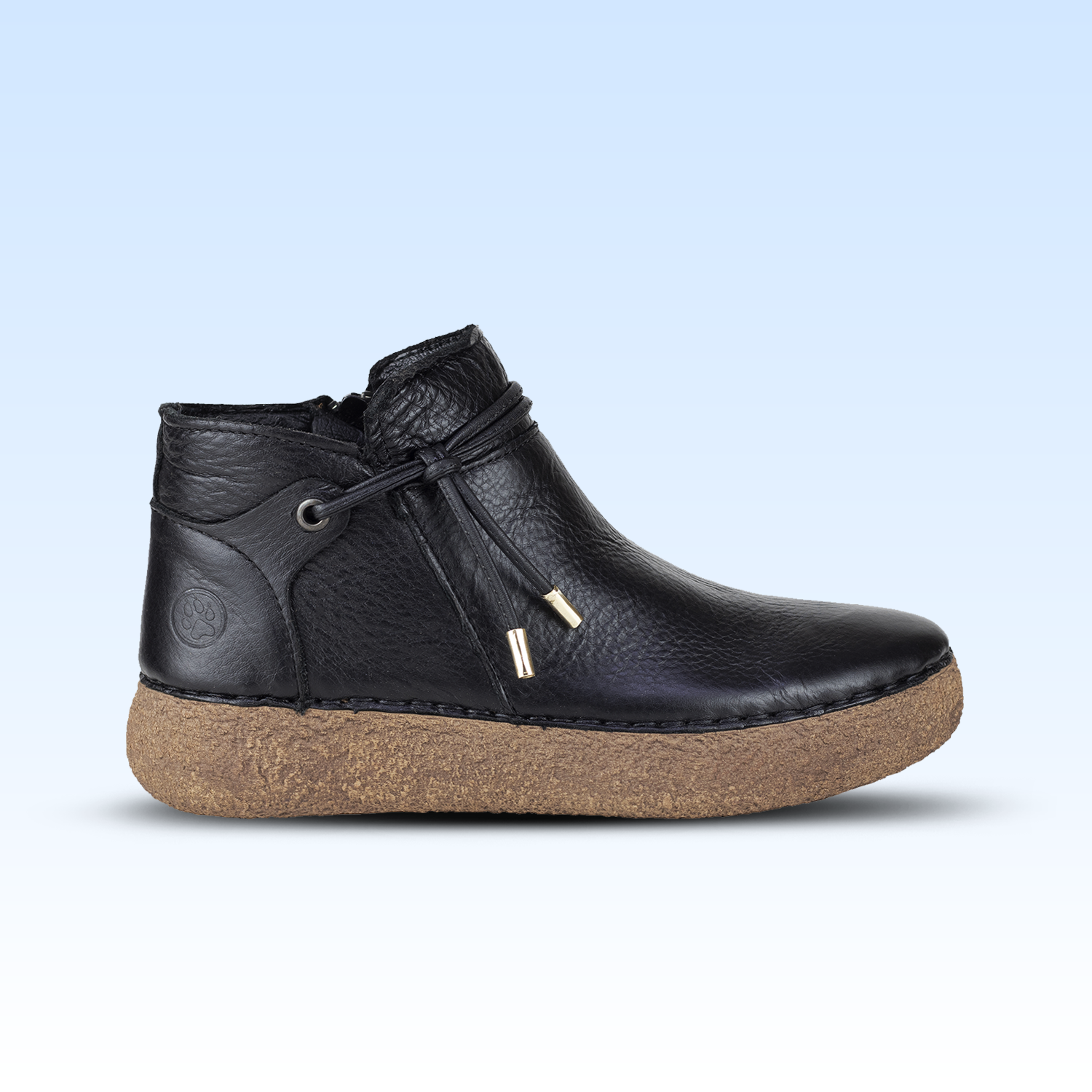 Botín Casual de Marca Lobo Solo Para Dama 4828 Negro