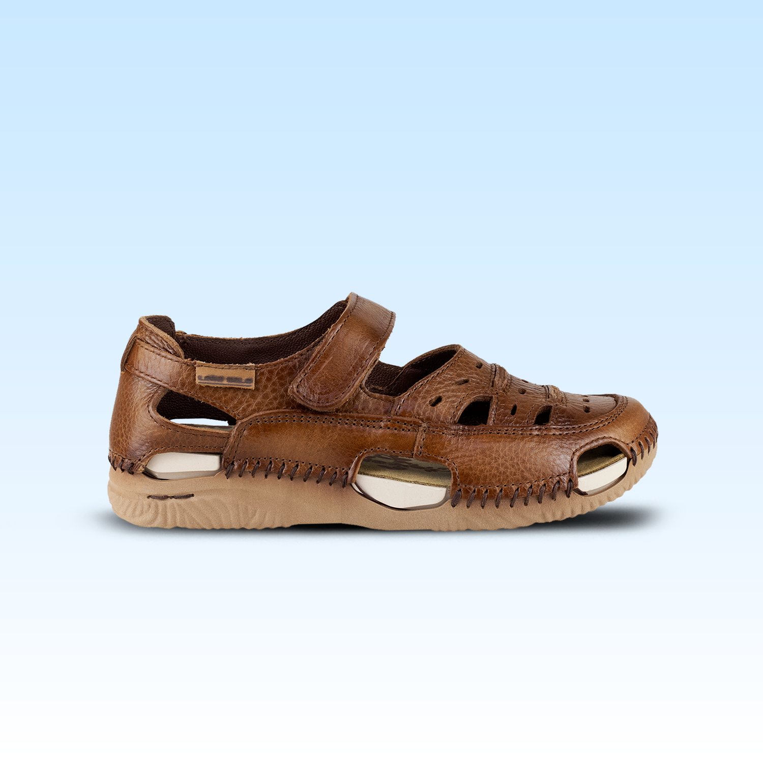 Sandalia Casual Dama Lobo Solo Mita 1766 Tumbled camel