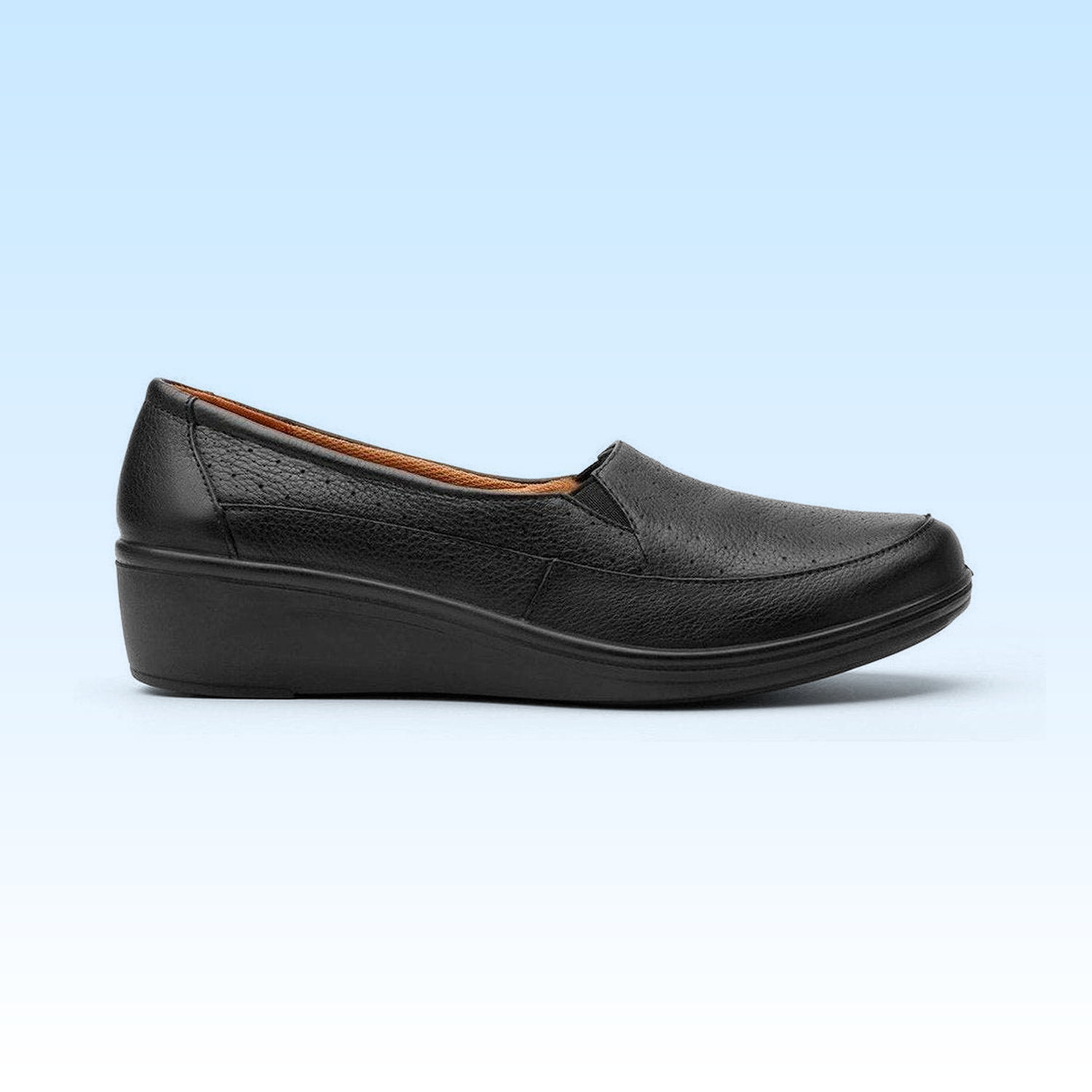 Flat Casual Dama Flexi Castaña 45601 Negro
