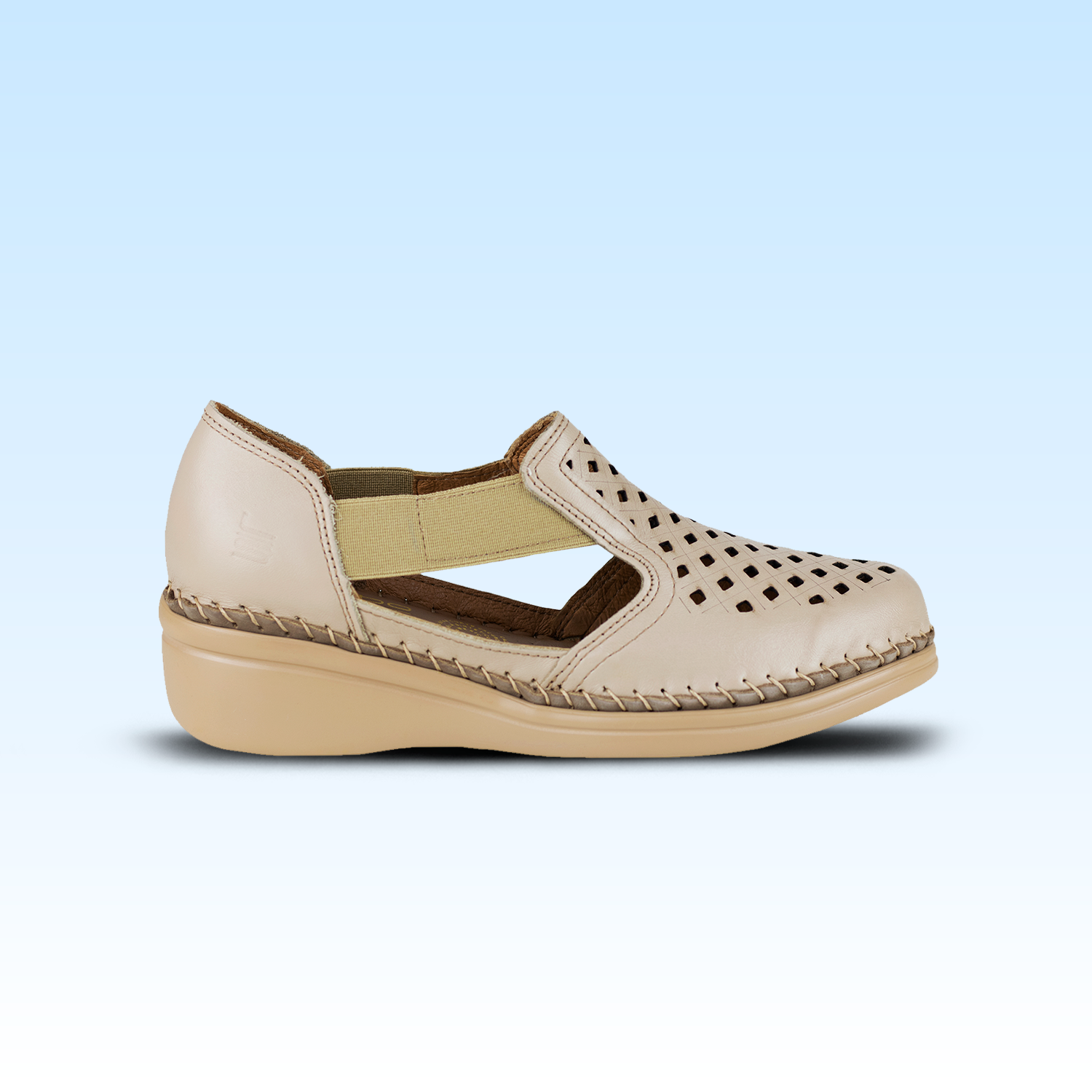 Zapato Casual Dama Lobo Solo Jessi 4705 Algodón Arena