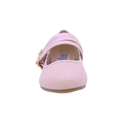 BALERINA COQUETA PARA NIÑA EN SINTÉTICO COLOR ROSA YUUKI CON TRIPLE HEBILLA