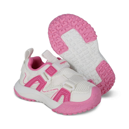 Tenis Coqueta para niña en sintético rosa Porky con tira de contacto