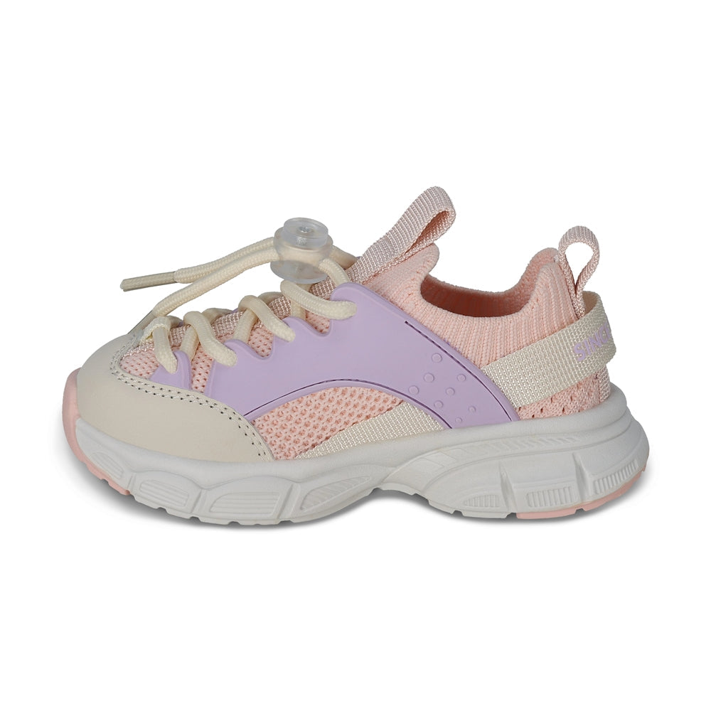 Tenis Coqueta para niña en textil morado Simba con agujeta.