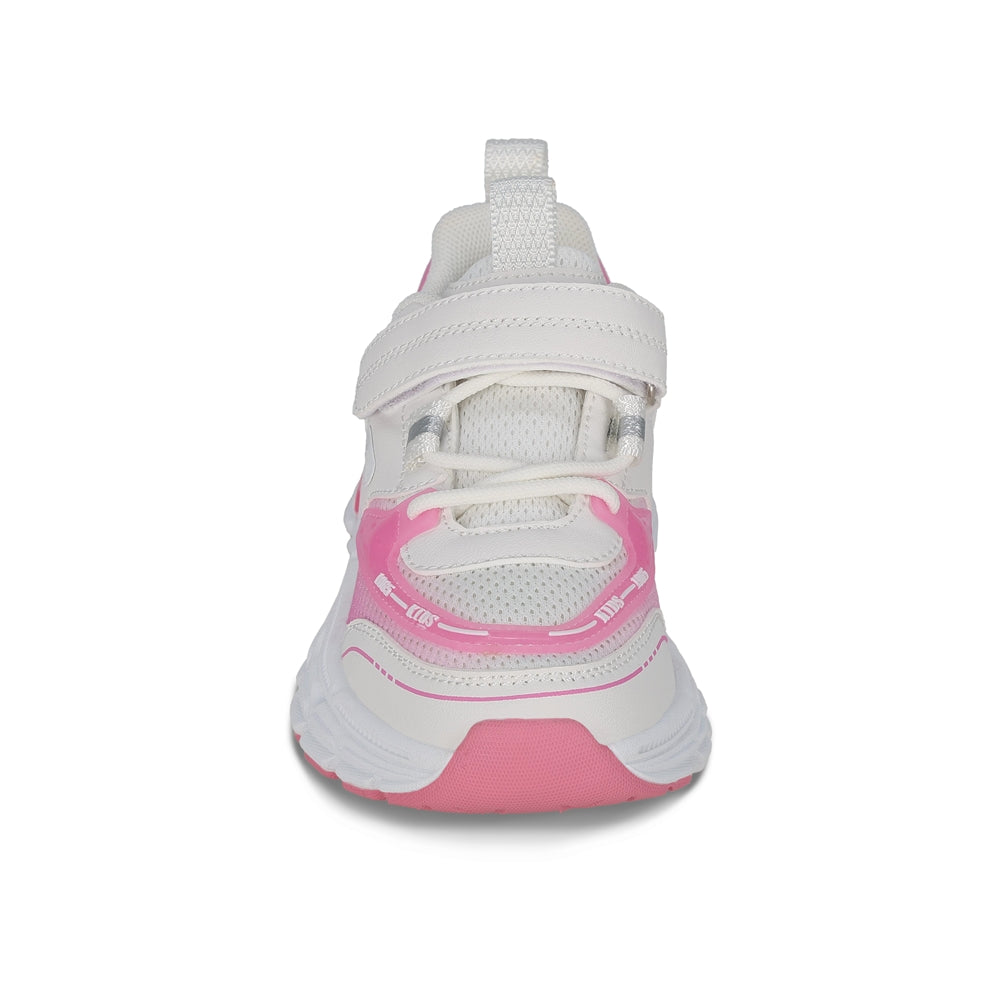 Tenis Coqueta para niña en sintético rosa Marley con tira de contacto.