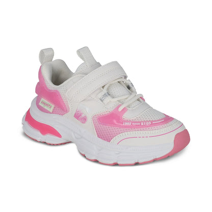 Tenis Coqueta para niña en sintético rosa Marley con tira de contacto.