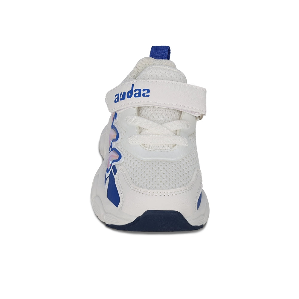Tenis Audaz para niño en textil blanco Simba con agujetas.