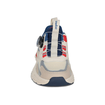 Tenis Audaz para niño en sintético azul Marley con Twist and pop.