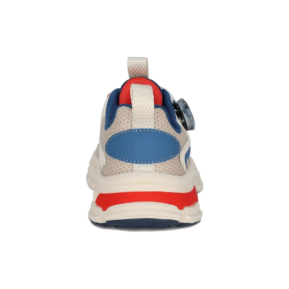 Tenis Audaz para niño en sintético azul Marley con Twist and pop.