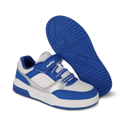 Tenis Audaz para niño en sintético azul Skato ajuste de tira de contacto.