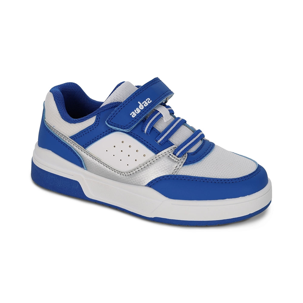 Tenis Audaz para niño en sintético azul Skato ajuste de tira de contacto.
