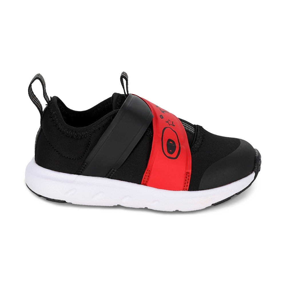 Tenis Audaz para niño en sintético rojo Yogi con tira de contacto.