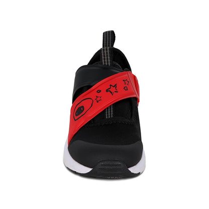 Tenis Audaz para niño en sintético rojo Yogi con tira de contacto.