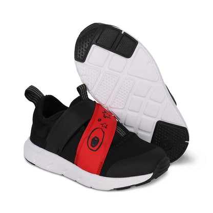 Tenis Audaz para niño en sintético rojo Yogi con tira de contacto.