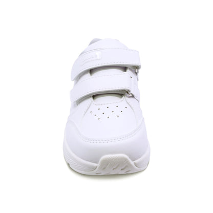 Tenis escolar Audaz para niño sintético blanco Maserati con doble tira de contacto