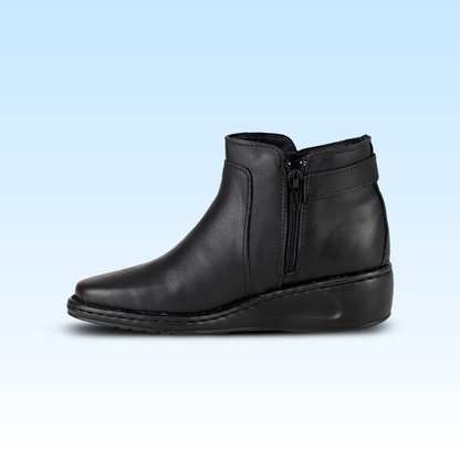Botín Casual Dama Lobo Solo 4842 Algodón Negro