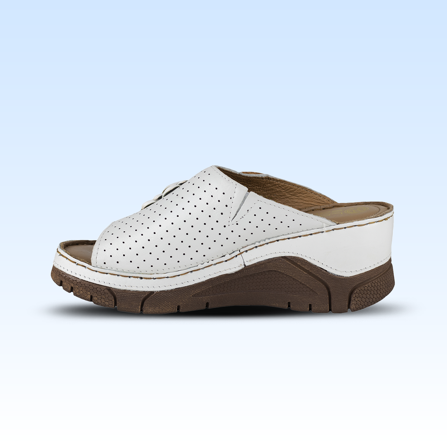 Sandalia Casual Para Dama Lobo Solo 1384 Blanco