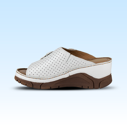 Sandalia Casual Para Dama Lobo Solo 1384 Blanco