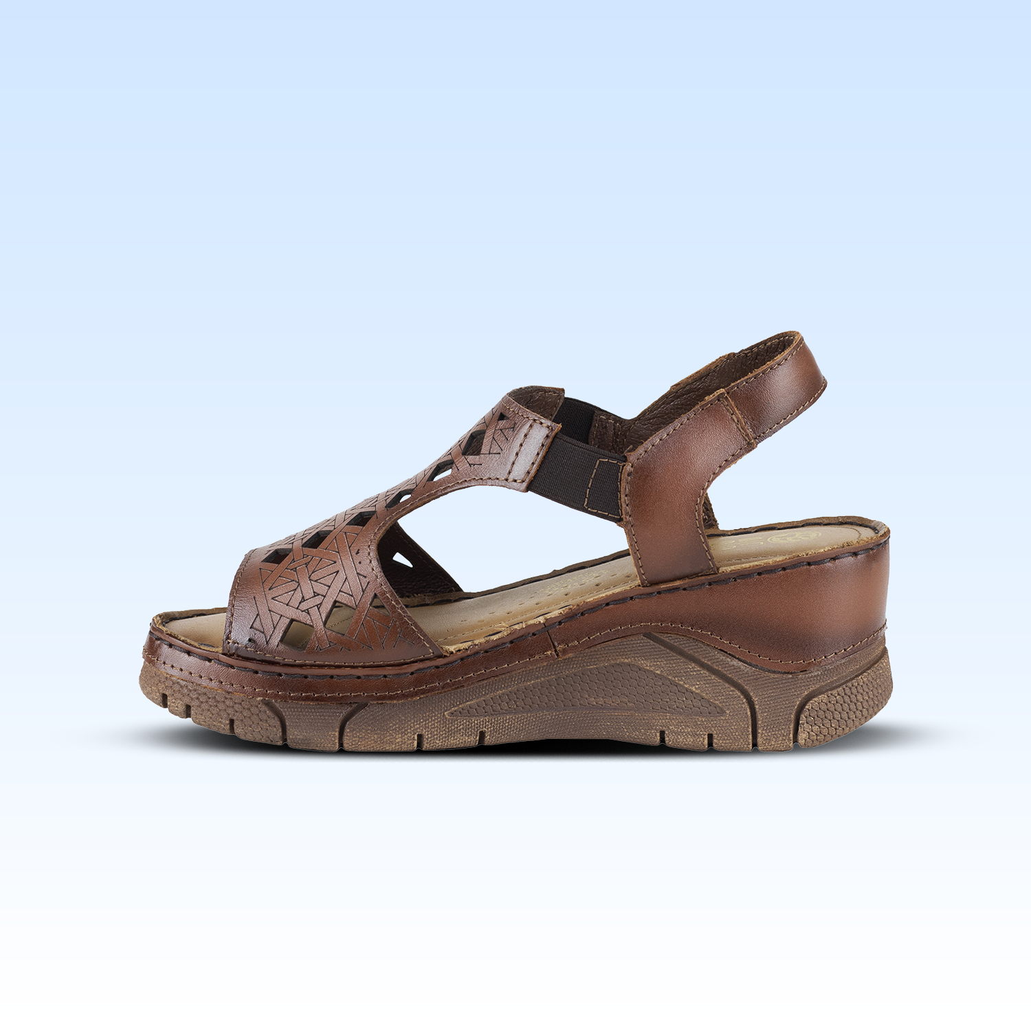 Sandalia Casual Para Dama Lobo Solo 1382 Orange