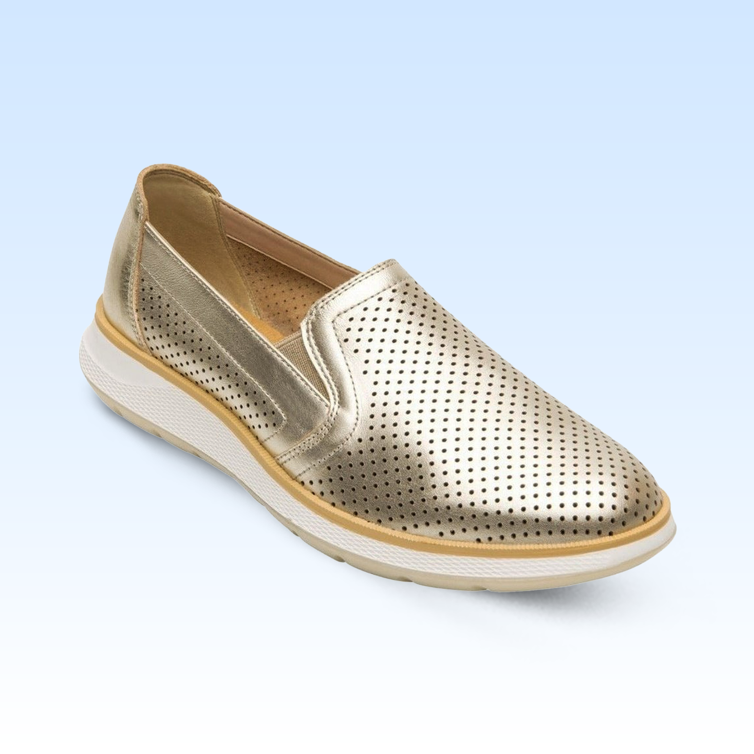Slip On Casual Dama Flexi Rosaura 119302 Oro
