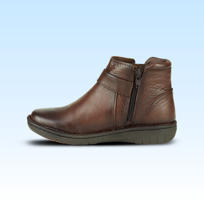 Botín Confort Casual Para Dama Lobo Solo 5860 Mahogany