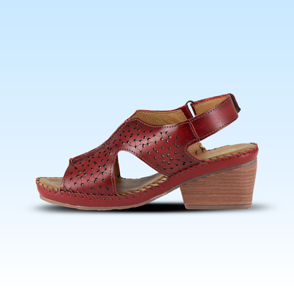 Sandalia Casual Para Dama Lobo Solo 2240 Rojo