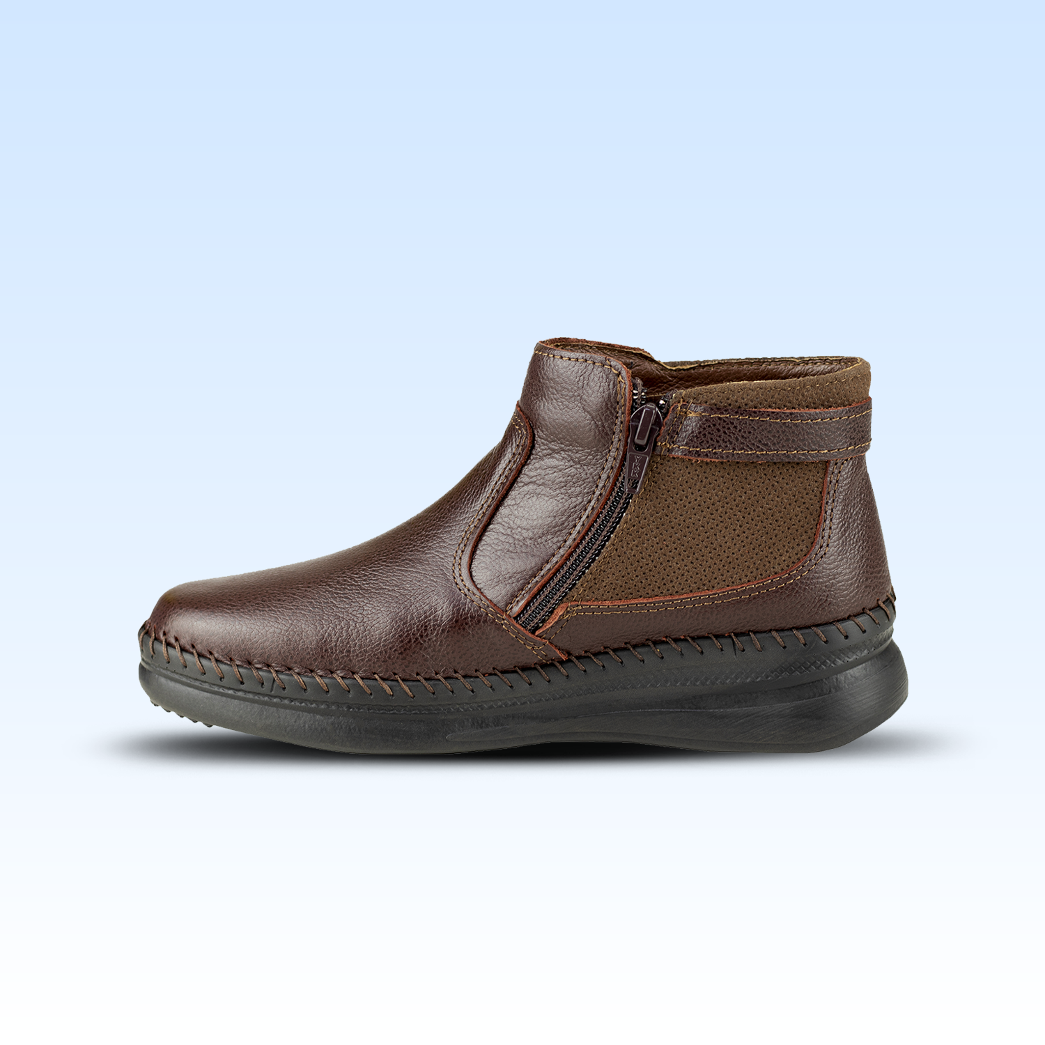 Botín Casual Dama Lobo Solo 4983 Burgos Burgundy
