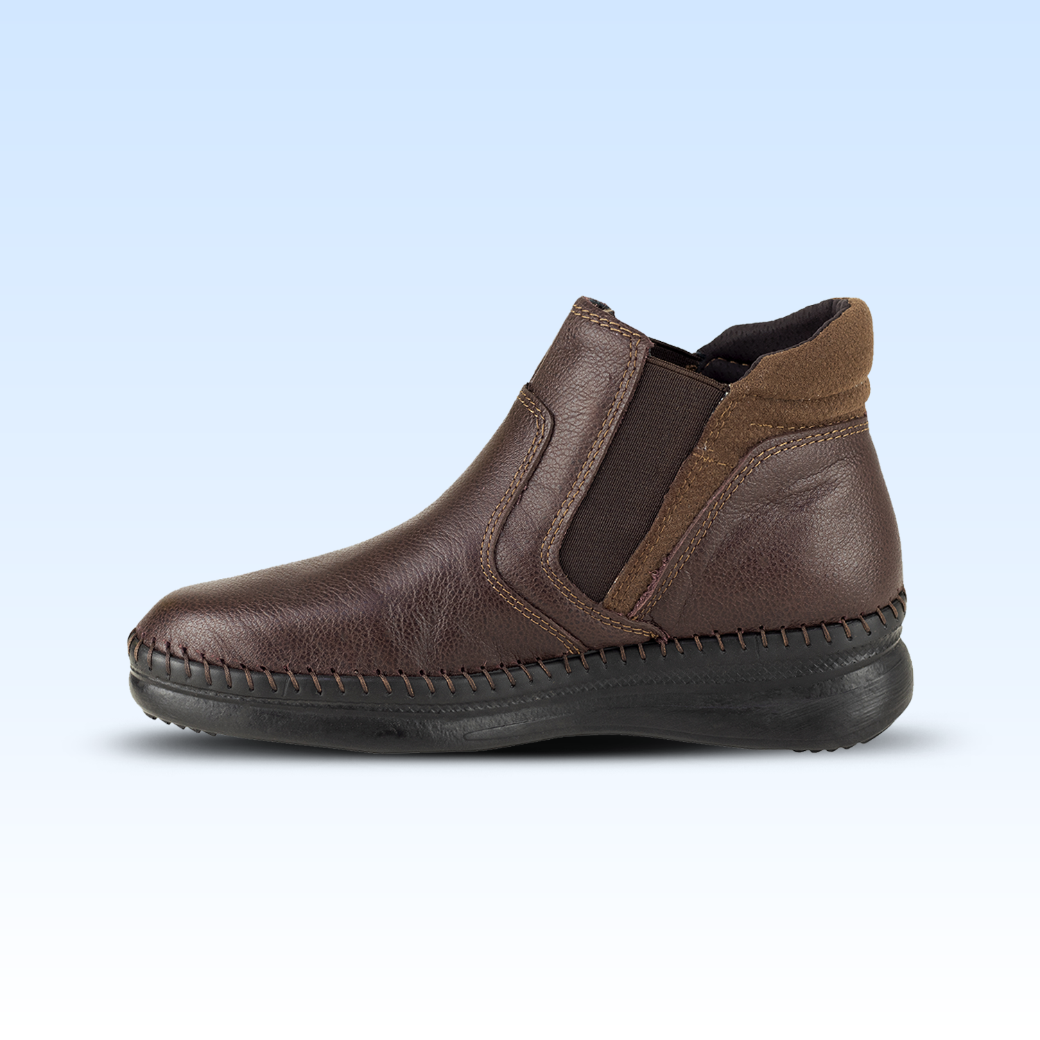 Botín Casual Dama Lobo Solo 4986 Burgos Burgundy