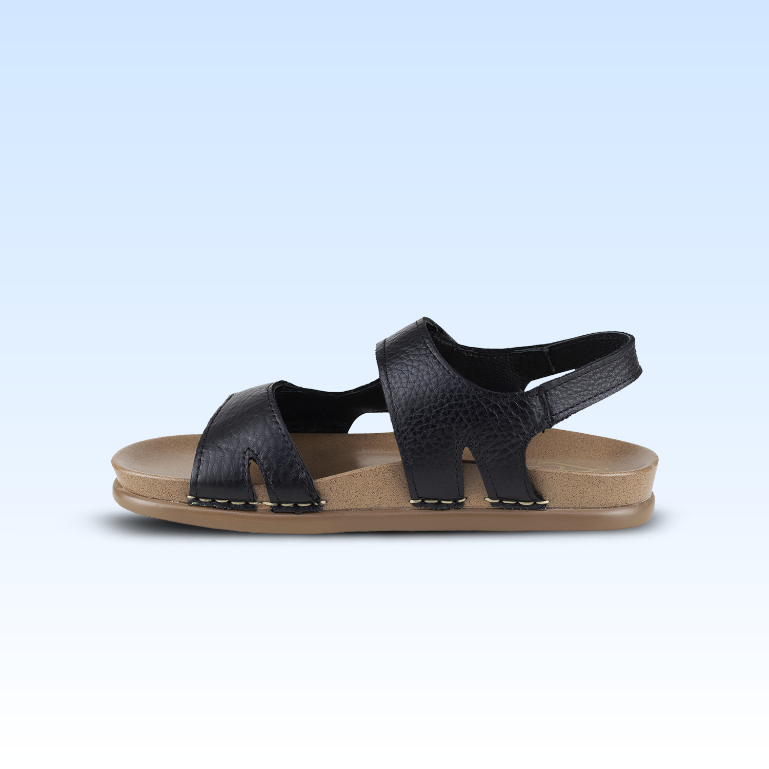Sandalia Casual Para Dama Lobo Solo 2487 Negro