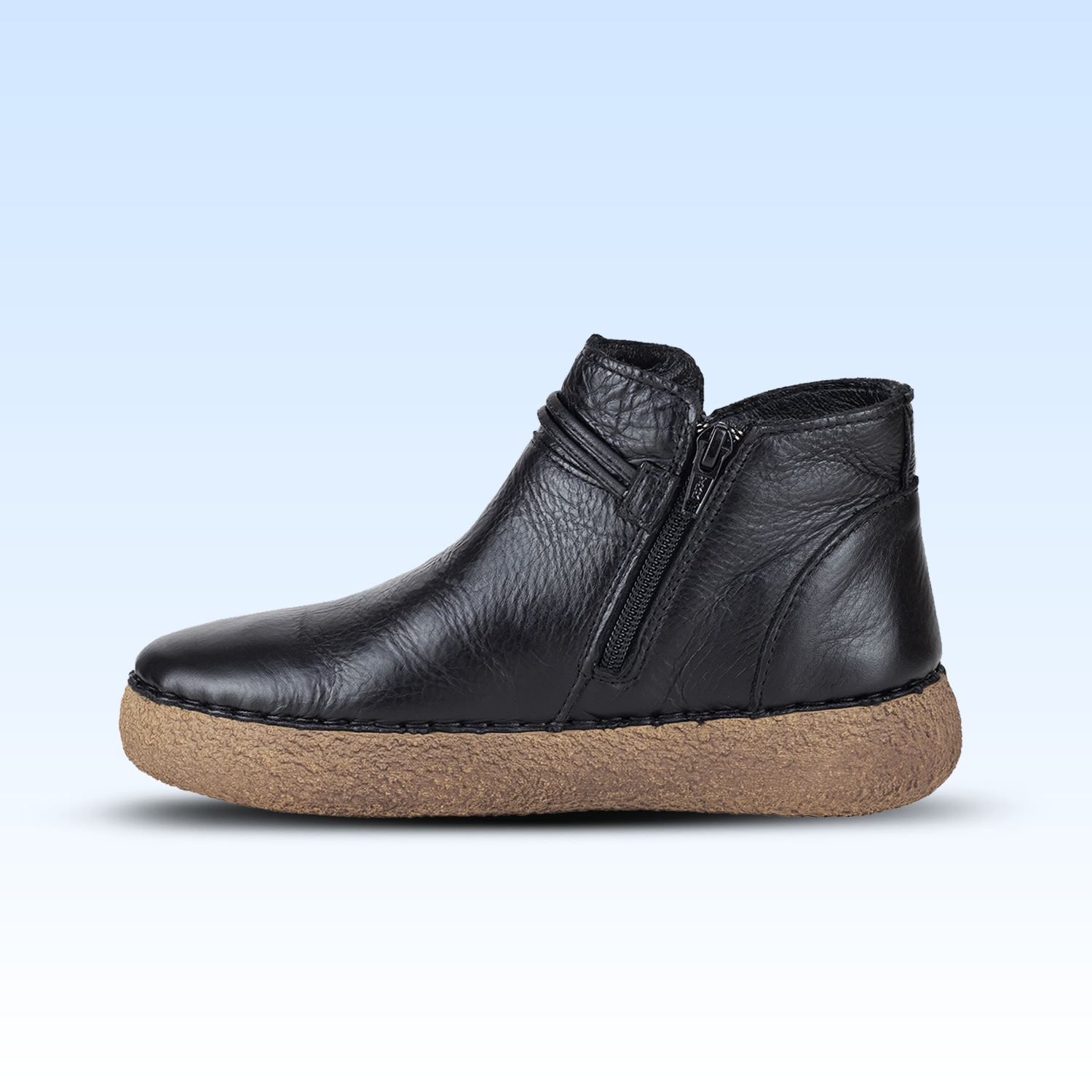 Botín Casual de Marca Lobo Solo Para Dama 4828 Negro