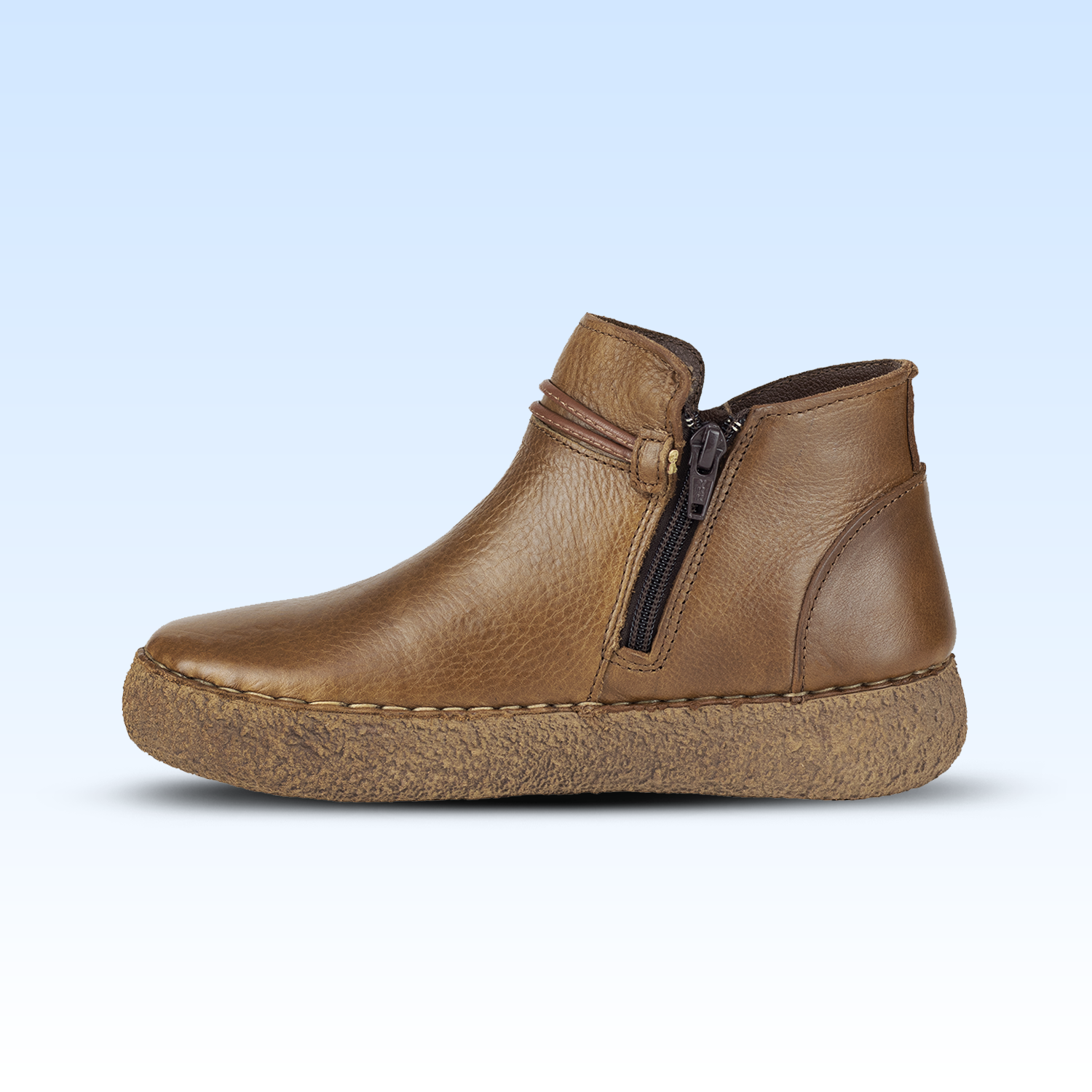 Botín Casual de Marca Lobo Solo Para Dama 4828 Camel