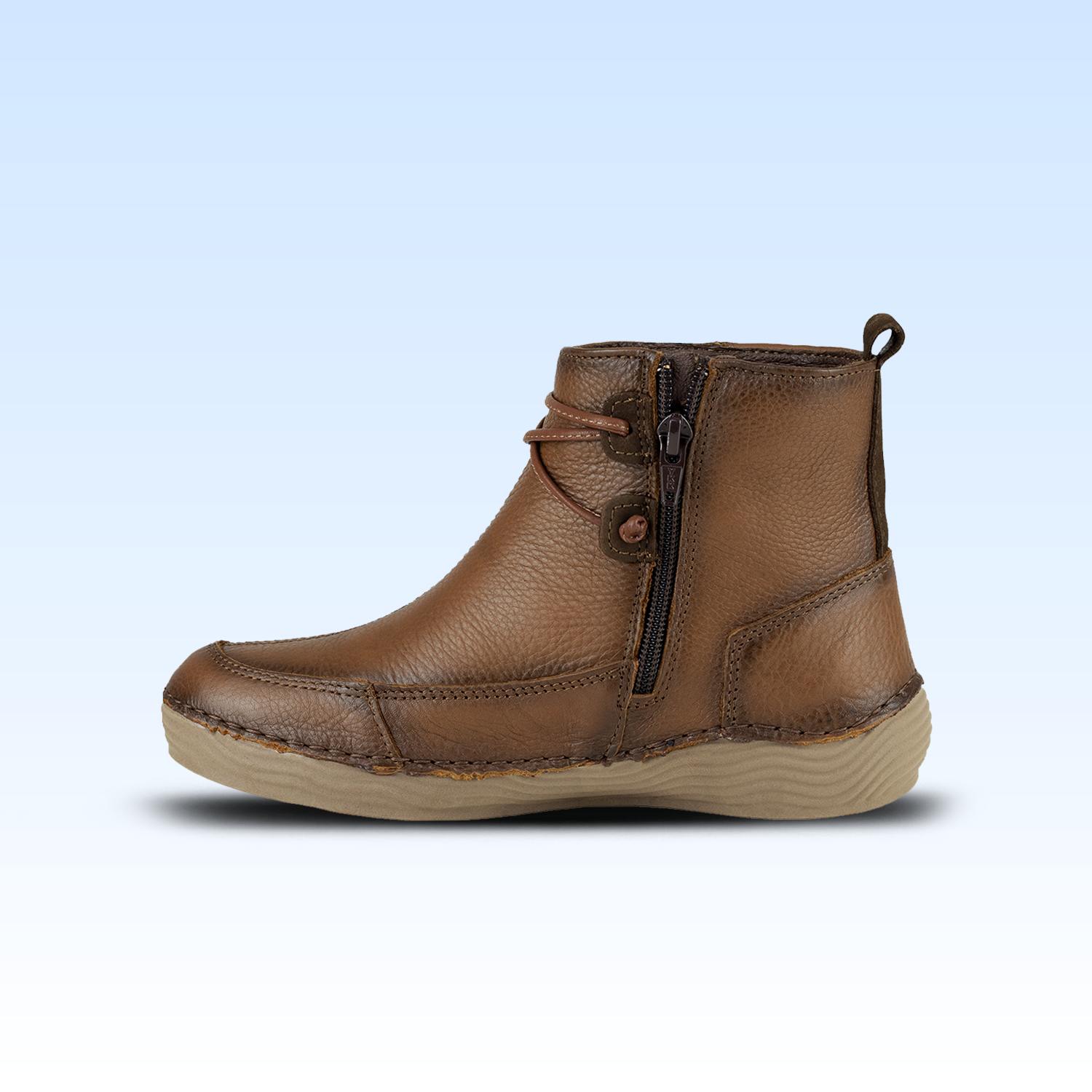 Botín Confort Casual Dama Lobo Solo 5075 Cedro