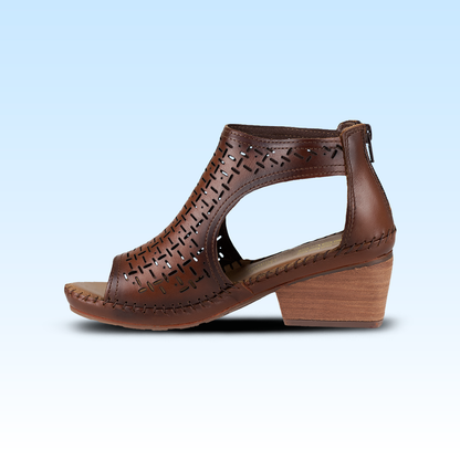 Sandalia de Tacón Dama Lobo Solo Sharon 2314 Laris Orange