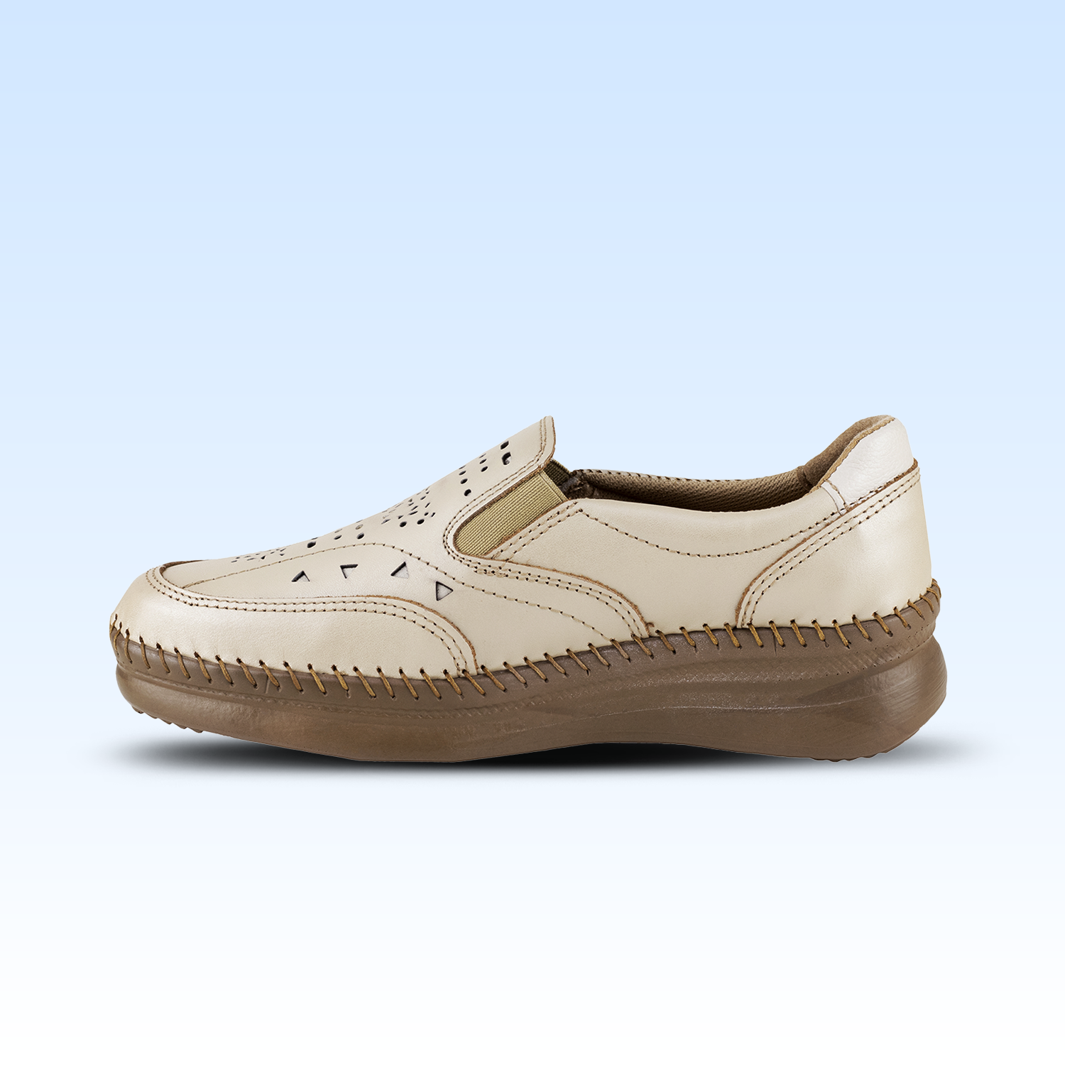Mocasín Choclo Para Dama Lobo Solo 4981 Platino