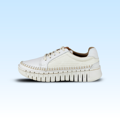 Tenis Casual de Plataforma Para Dama Lobo Solo 4952 Blanco