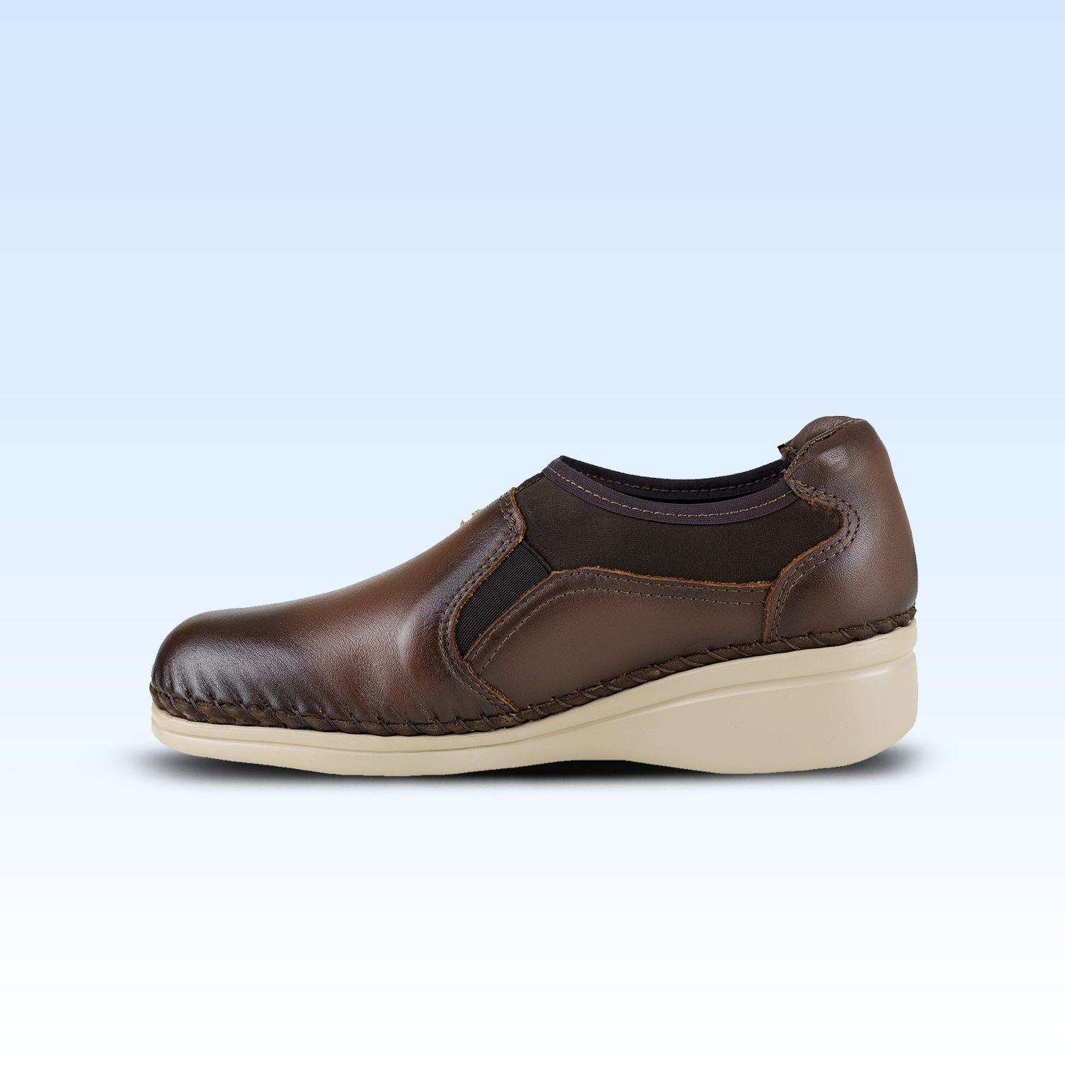 Zapato de Tacón Dama Lobo Solo Jessi 4716 Algodón Caoba