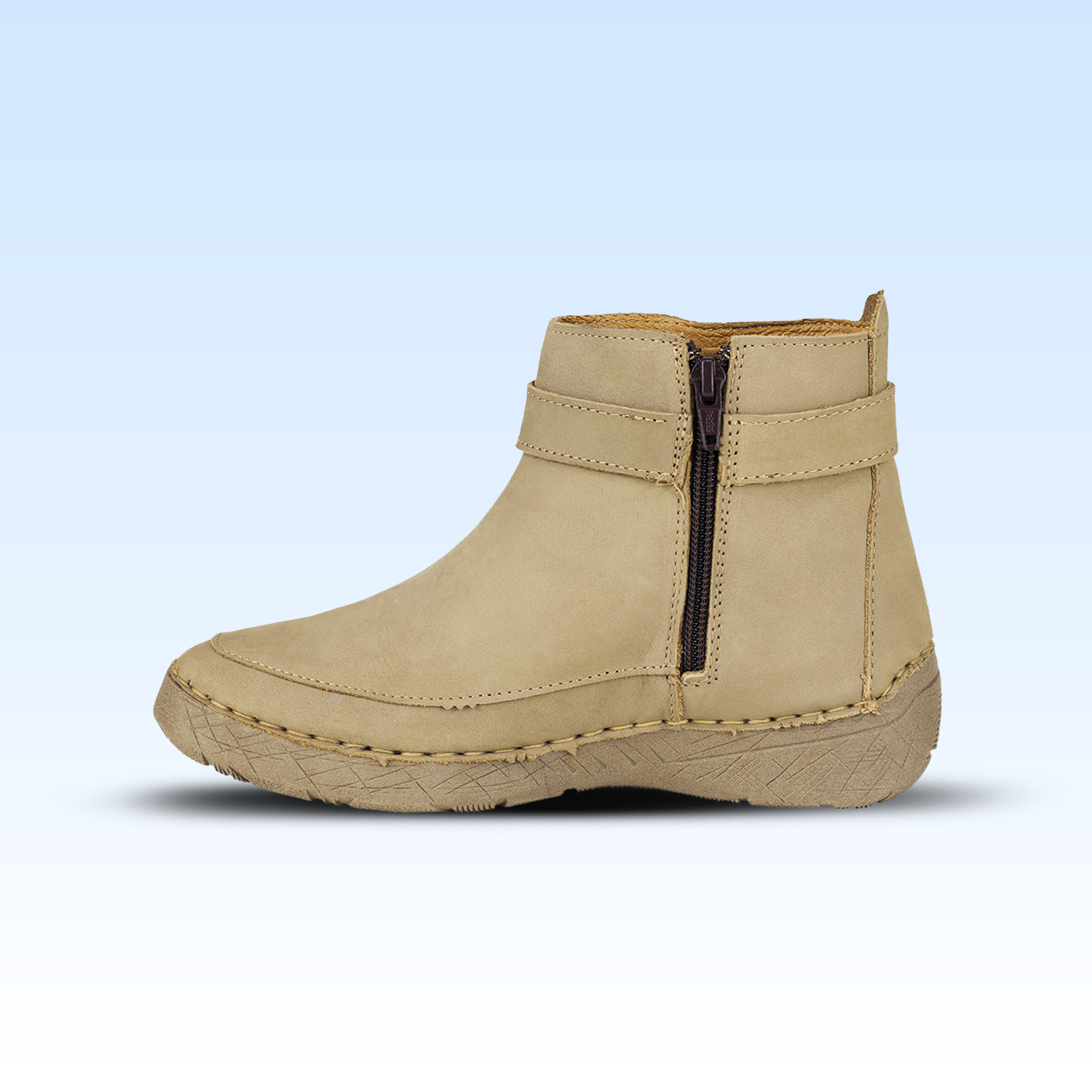 Botín Confort Casual Para Dama Lobo Solo 5697 Taupe