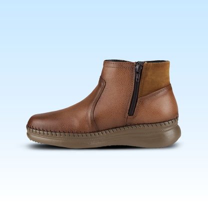 Botín Casual Confort Para Dama Lobo Solo 4989 Miel