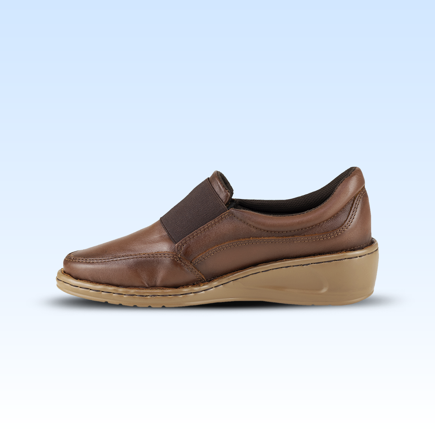 Zapato Casual Dama Lobo Solo 4841 Algodón Caoba