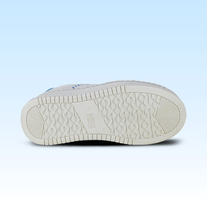 Tenis Tejidos Confort Casual Para Dama Lobo Solo 5765DA Blanco Azul