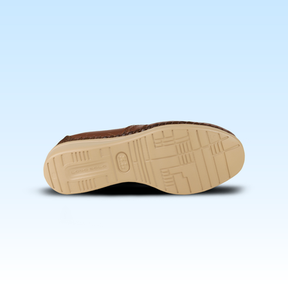 Zapato De Tacón Dama Lobo Solo Jessi 4702 Algodón Caoba