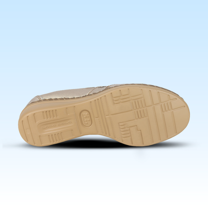 Zapato Mocasín Slip Casual On Para Dama Lobo Solo 4732 Platino