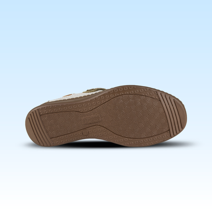 Sandalia Casual Para Dama Lobo Solo 4988 Marfil