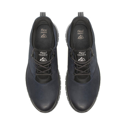 Botín Flexi Outdoor De Piel Hombre 401001 Azul Confort Moda