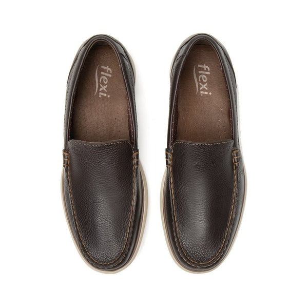 Mocasines Clásicos De Hombre Slip On Flexi 403610 Chocolate