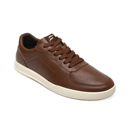 Tenis Sneakers De Caballero Flexi Piel Suave 412408 Tan Moda