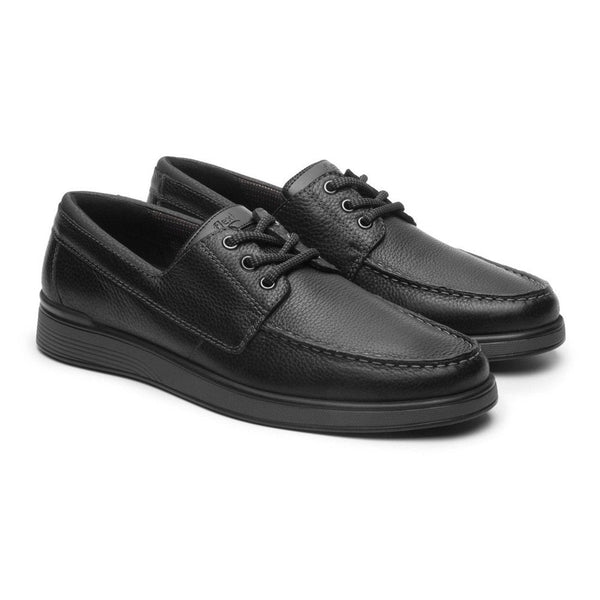 Zapato Derby Hombre Flexi Clasico Piel Graneada 413203 Negro