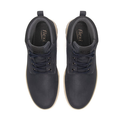 Botines Flexi Outdoors 414904 Azul Urbanos Para Hombre Piel